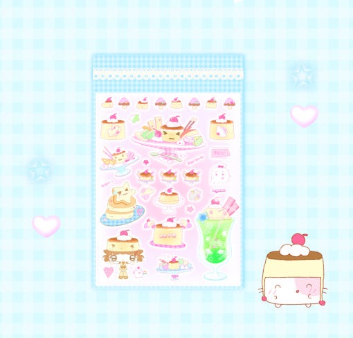 Happy Nyang Day - happy pudding Sticker