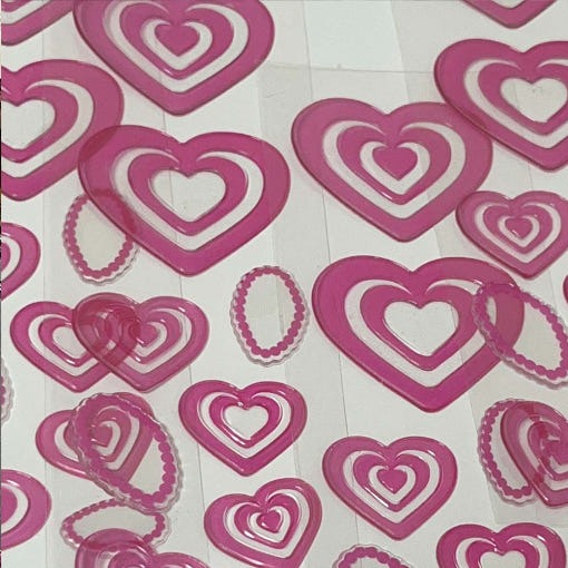 ♡ Hoonzzi - Heart Keyring Sealing Wax Sticker
