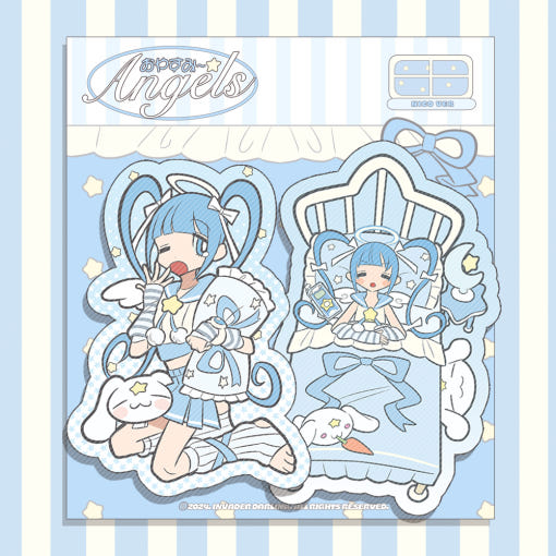 invader darling - goodnight angels sticker