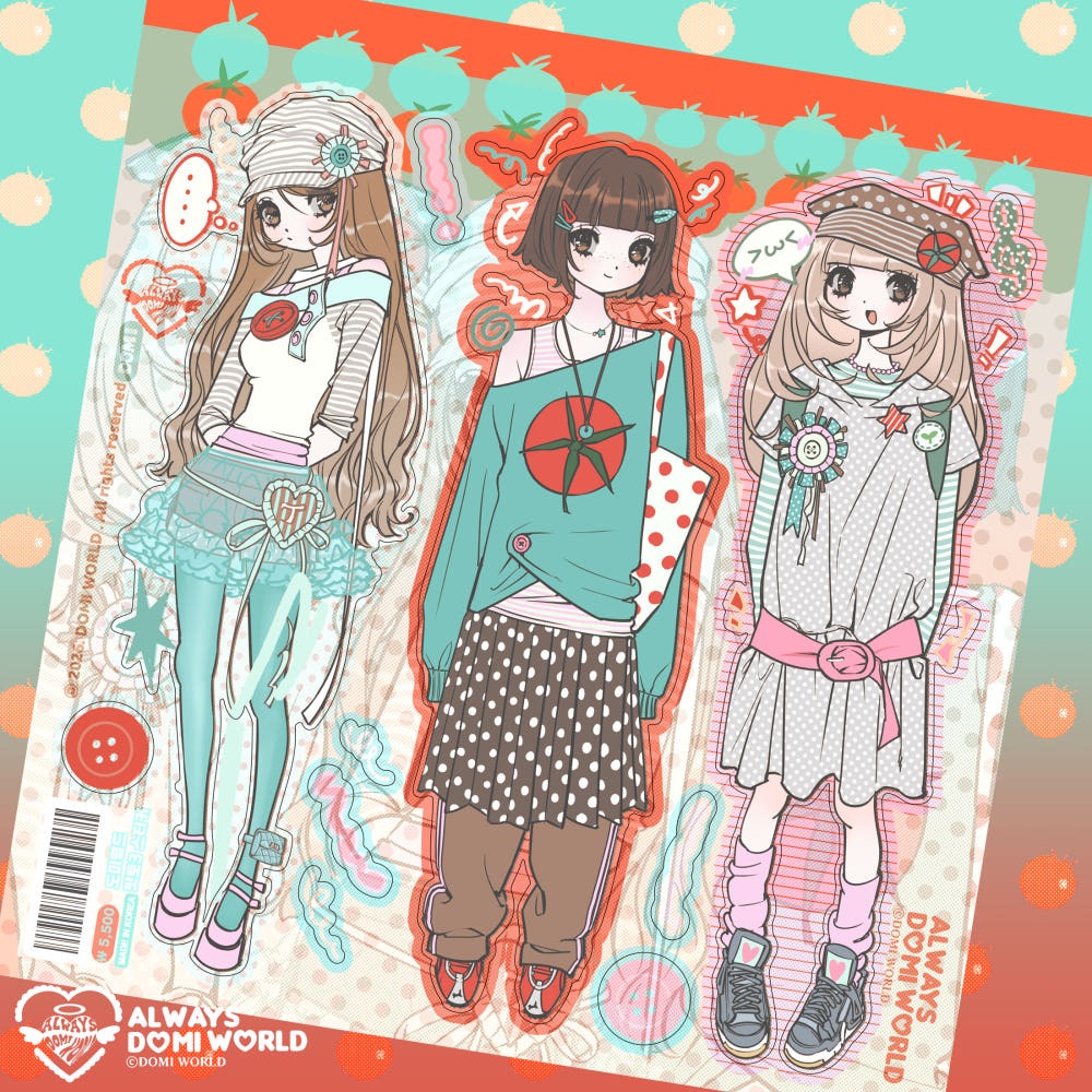 domi world - mato 3 sticker sheet