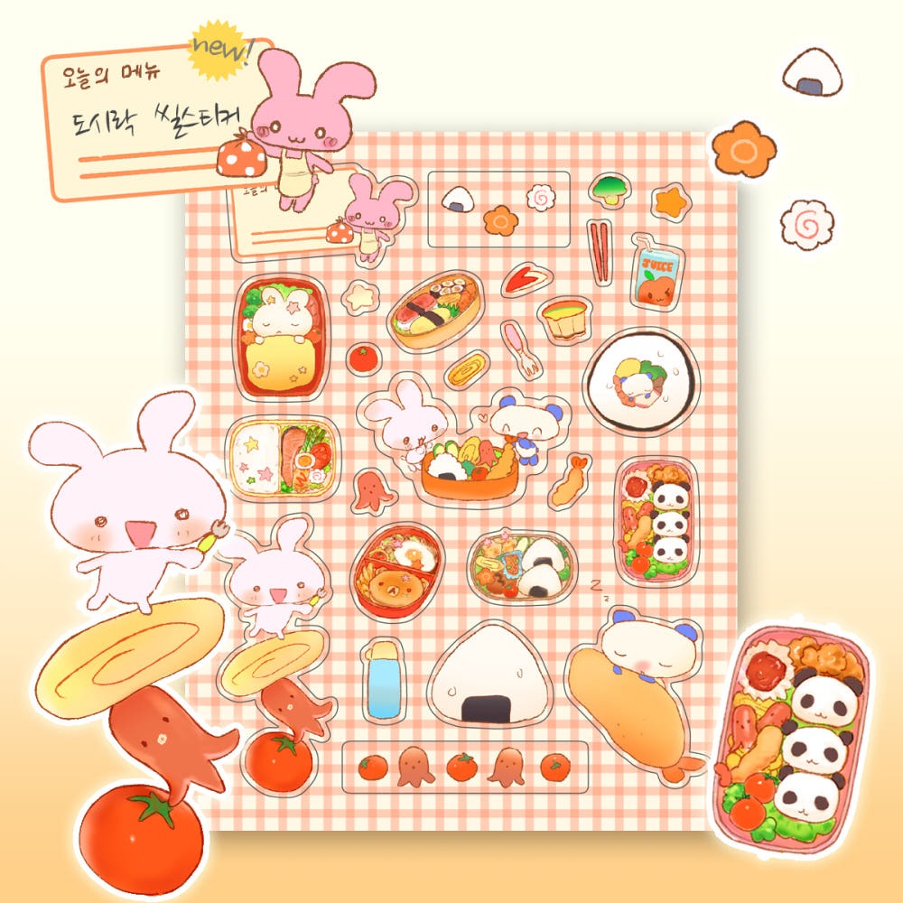 heartwarmingclub - doshirak sticker sheet