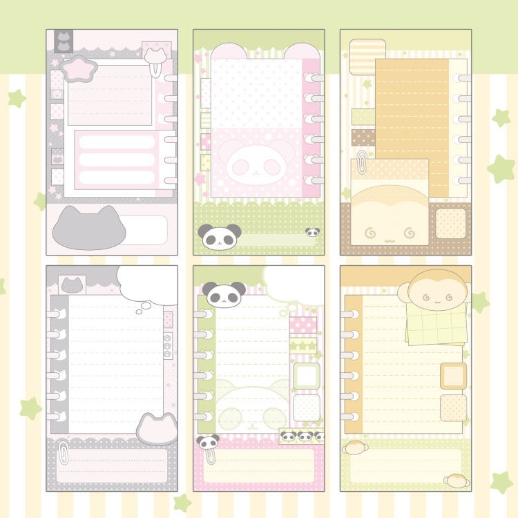 sinekeem - animal club memo sheet sticker
