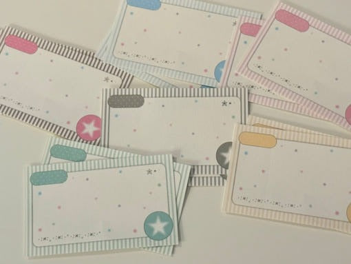 happiest fluffy shop - stripe memo sheet sticker