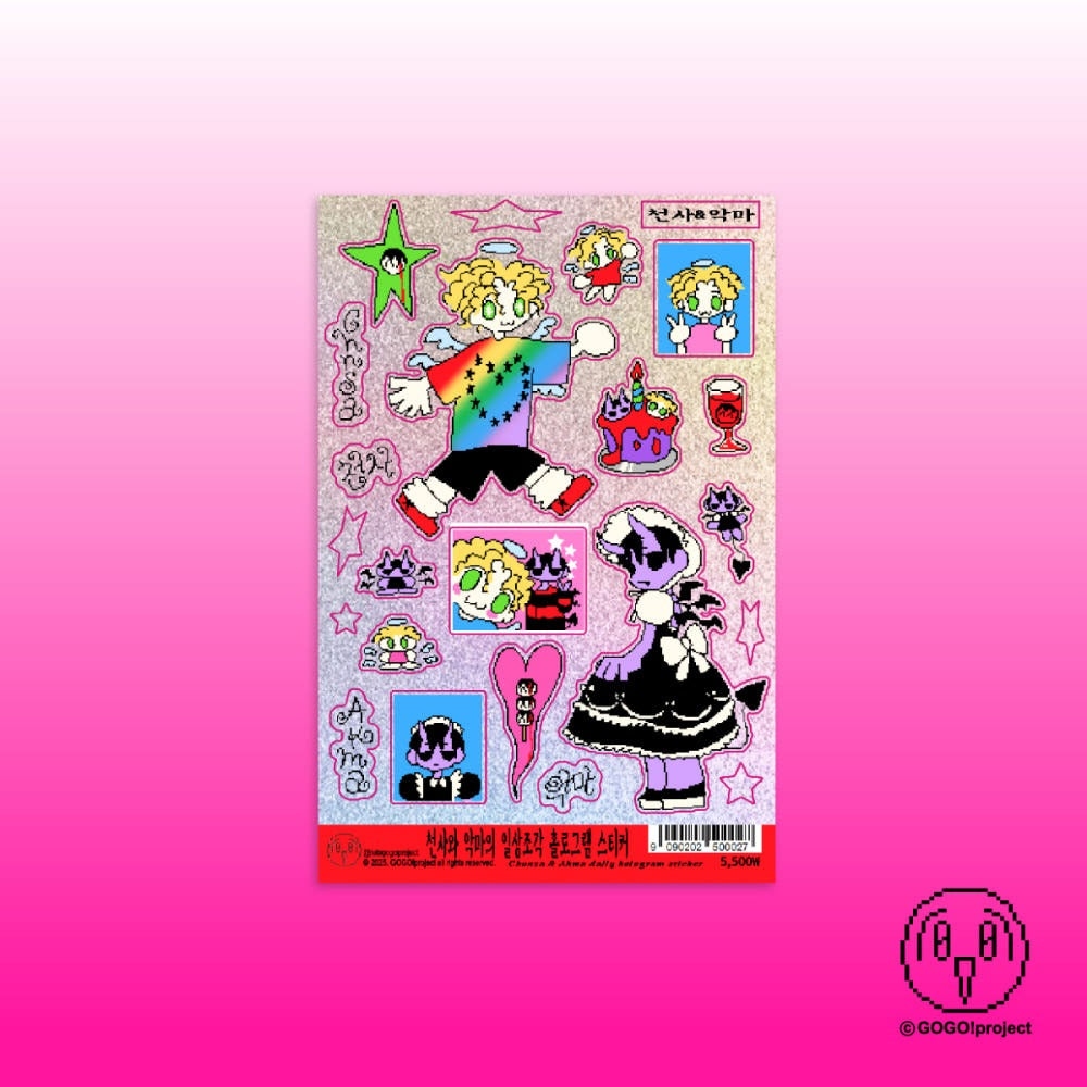 GOGO!project - angel and devil sticker