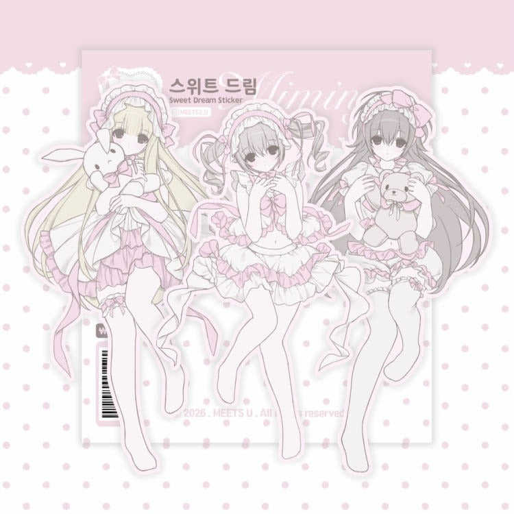 meetsu - sweet dream die cut sticker