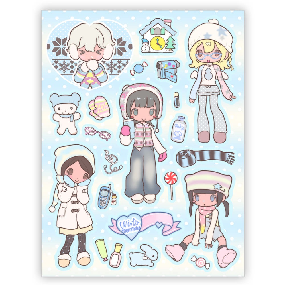 heartwarmingclub - winter memories sticker sheet