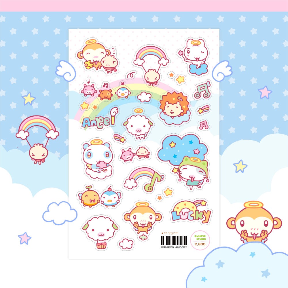 jhove studio - lucky angel sticker