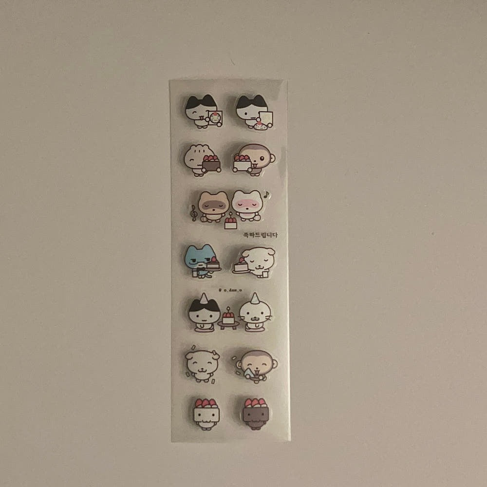 odaeo - chukha sticker sheet
