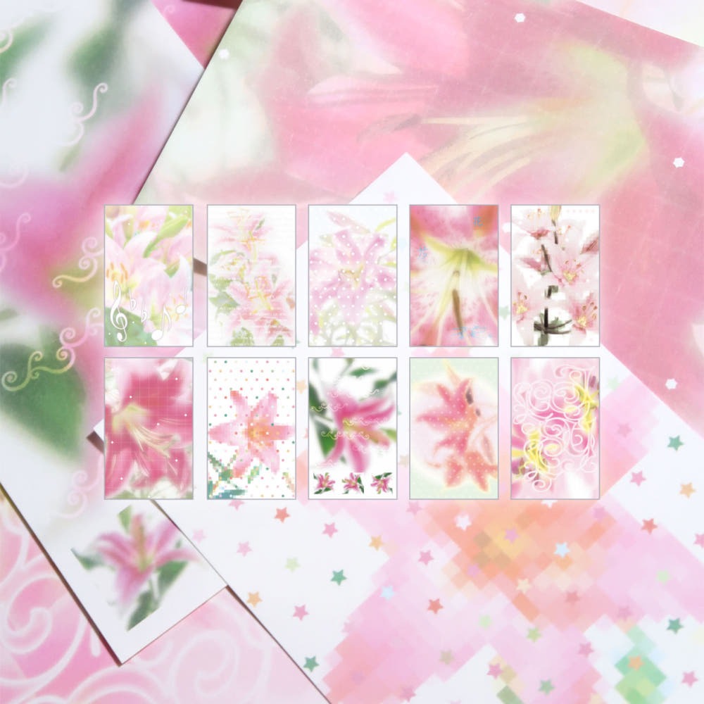 st2krs - angelic lily memo sheet pack