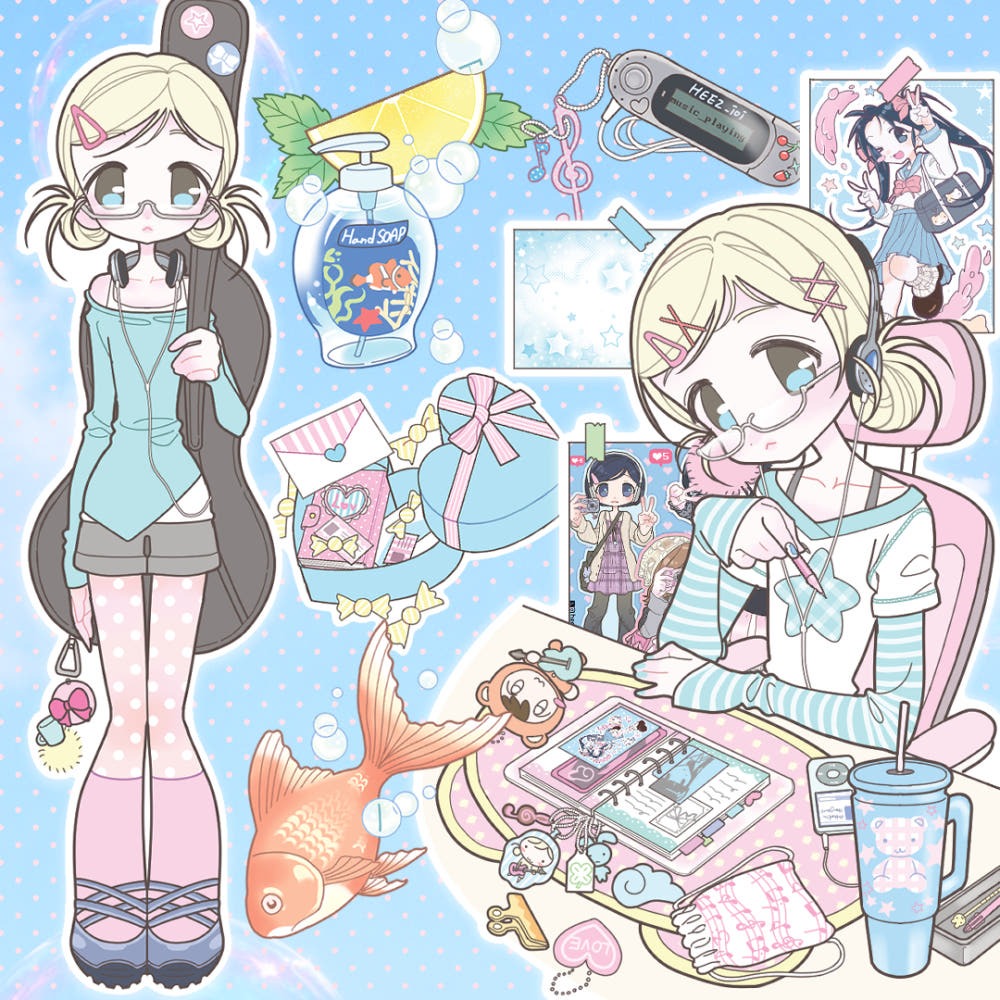 heez - clear world sticker sheet