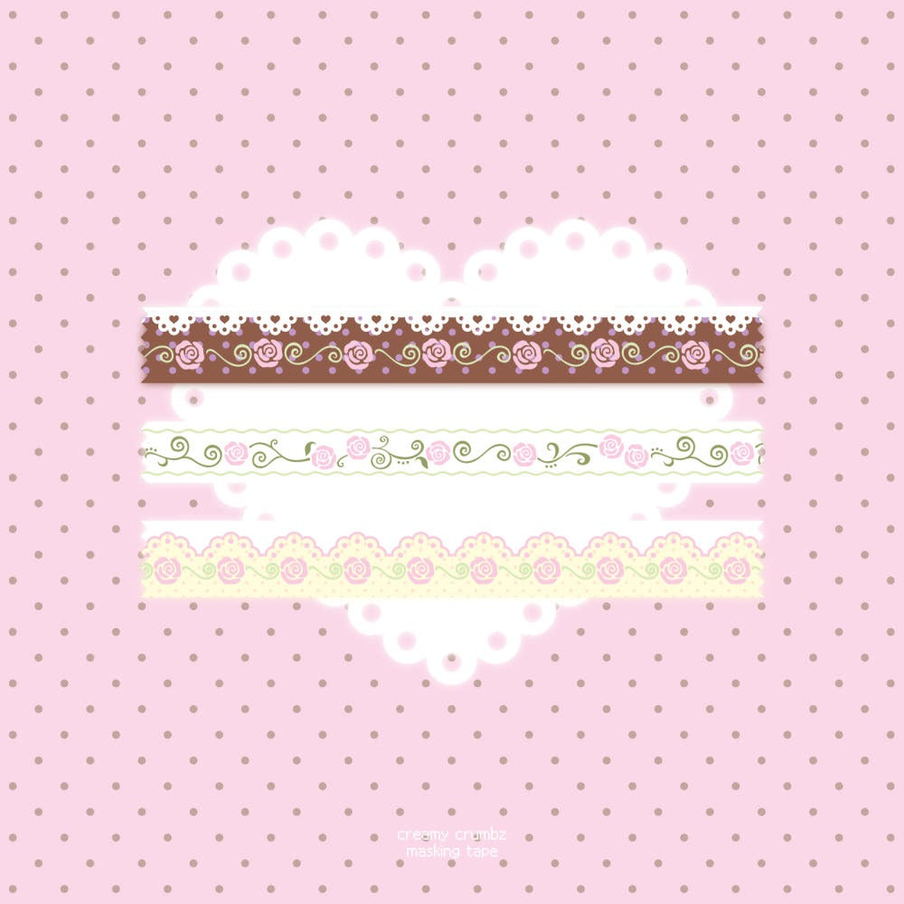 Creamy crumbz - rose masking taPe