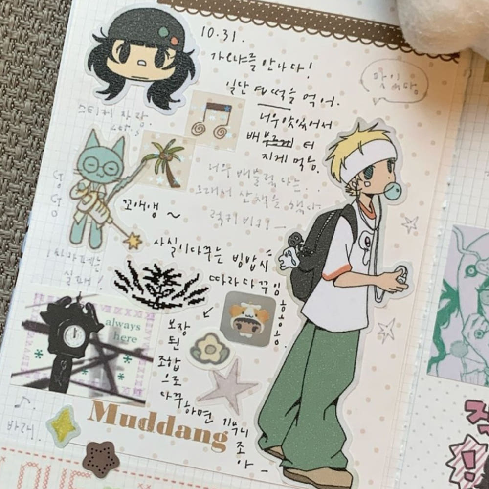 JUBA - Friends Matte Pearl Removable Sticker