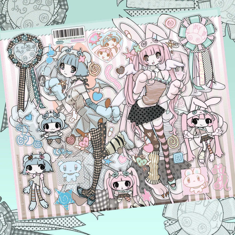 domi world - dodomimi sticker sheet