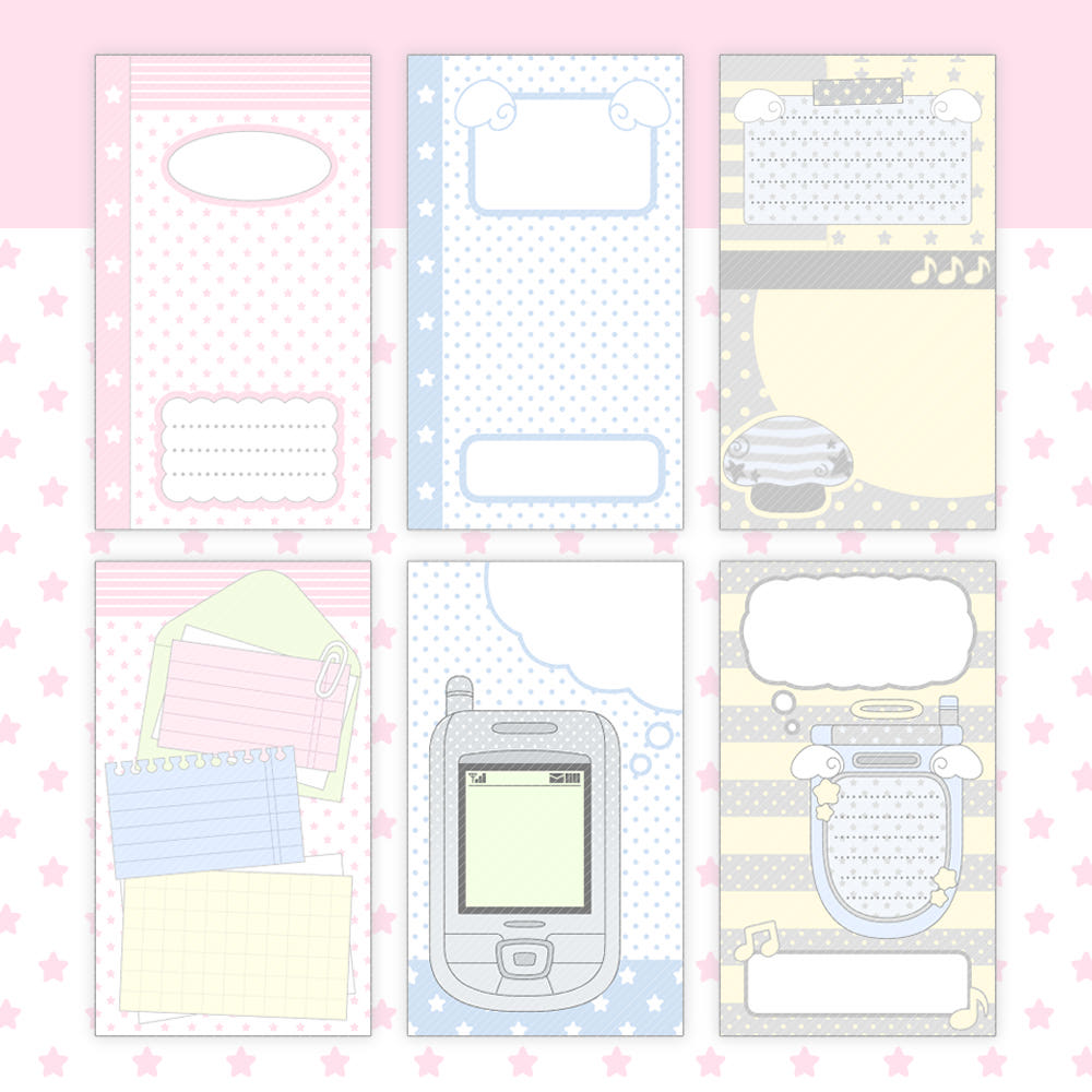 sinekeem - background memo sheet sticker 2