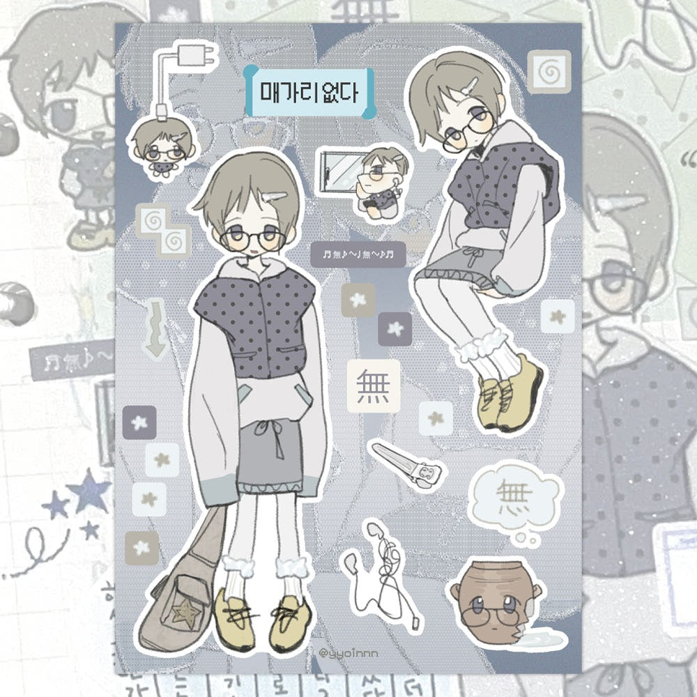 yyoinnn - mekmu sticker sheet