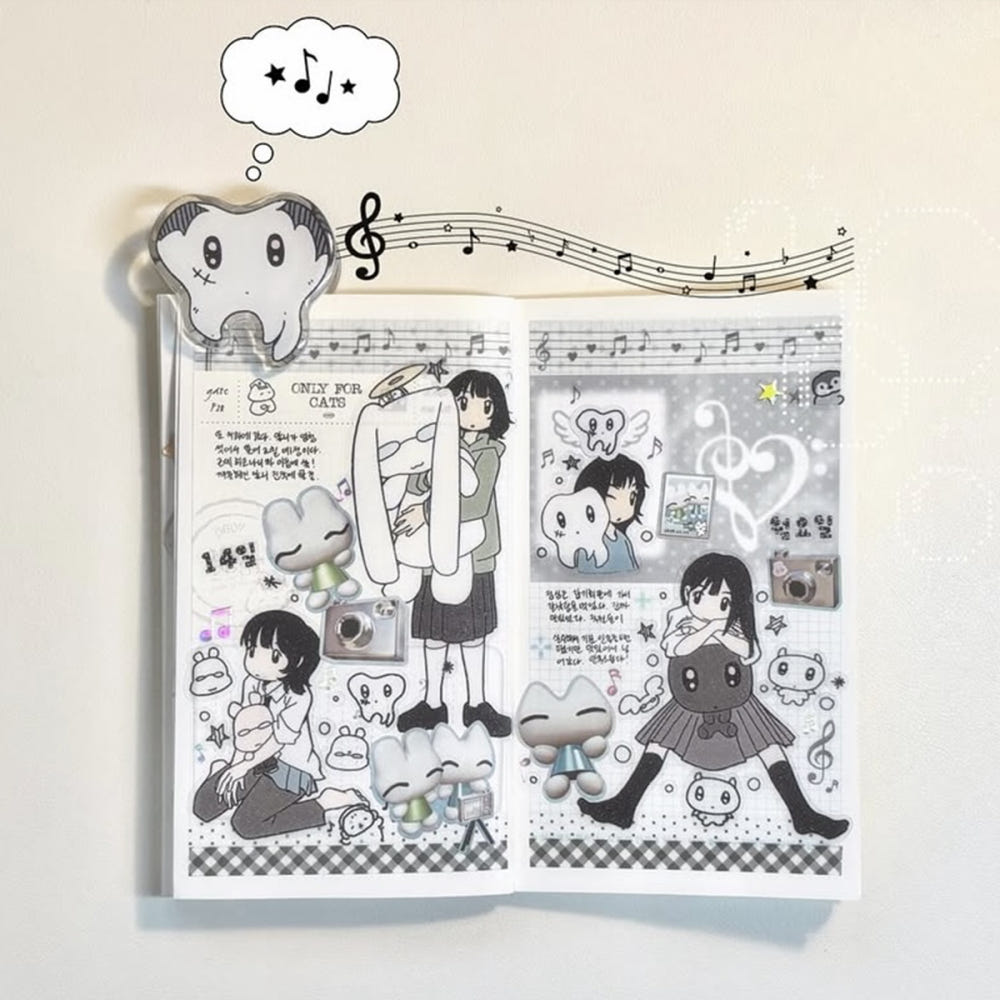 JUBA - Hug glitter transparent removable sticker