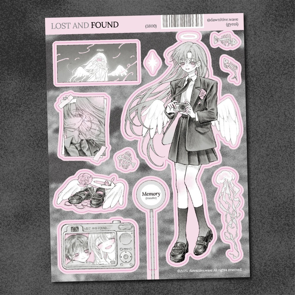 dawnitive.wave - Found Kiss-Cut Sticker
