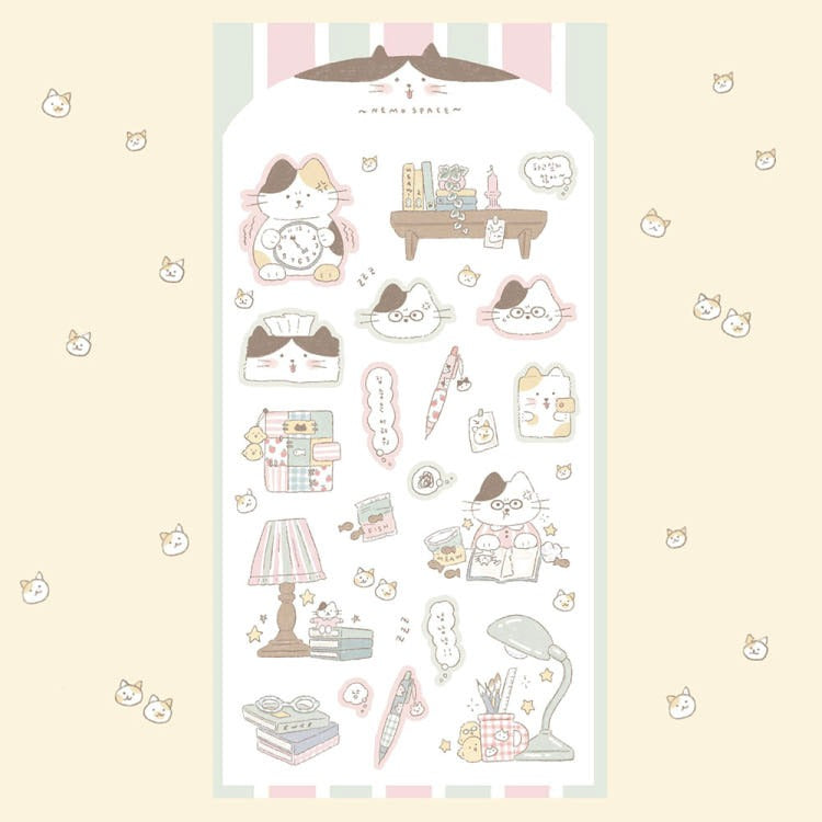 nemo space - focusing is hard sheet sticker