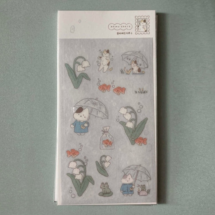 nemo space - day in water sheet sticker