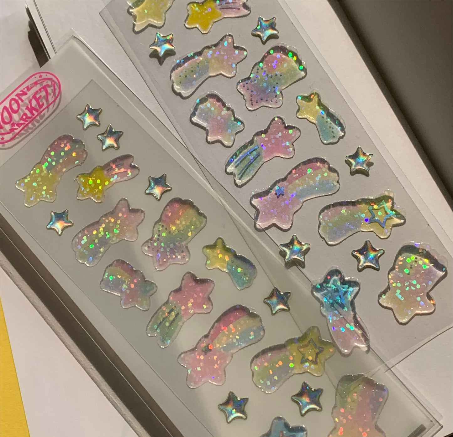 ♡ Hoonzzi - Sparkling Shooting Star Epoxy Sticker