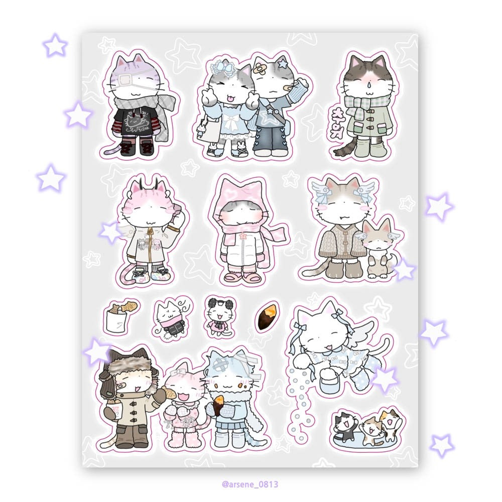 arsene - winter fashion sticker