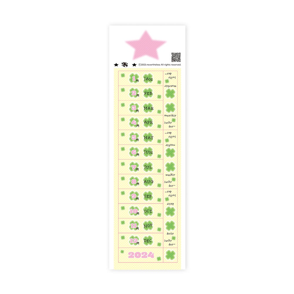 nevertheless - clover index sticker