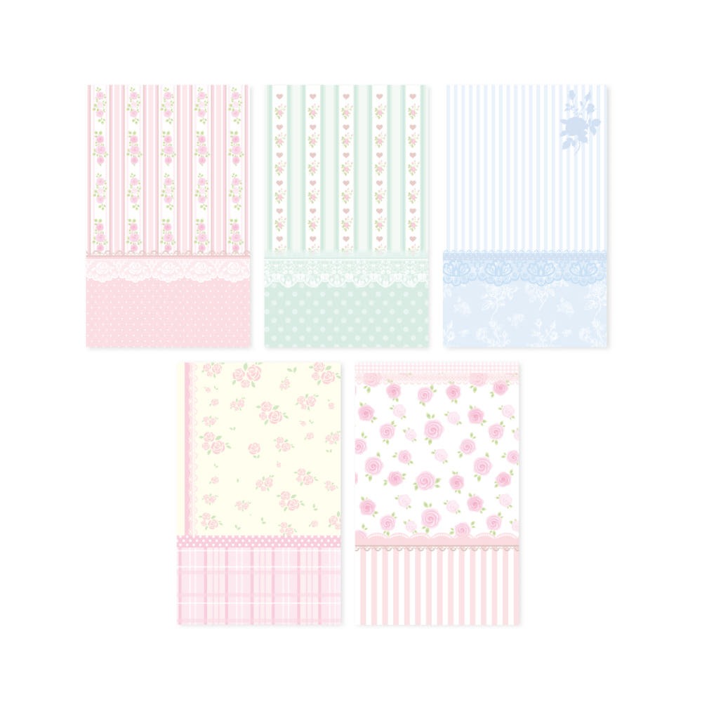 Pearly Button - blush rose memo sheet sticker