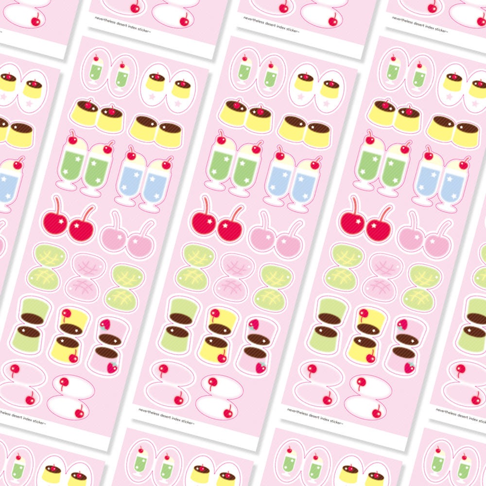 nevertheless - dessert index sticker