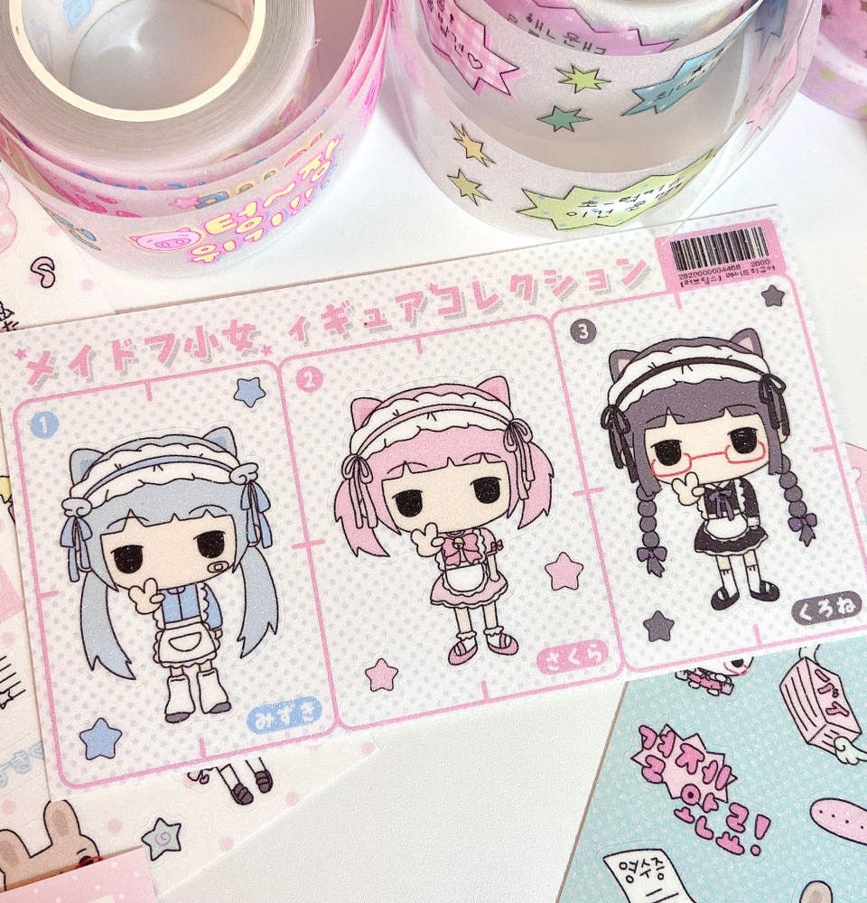 love things - maid figure sticker