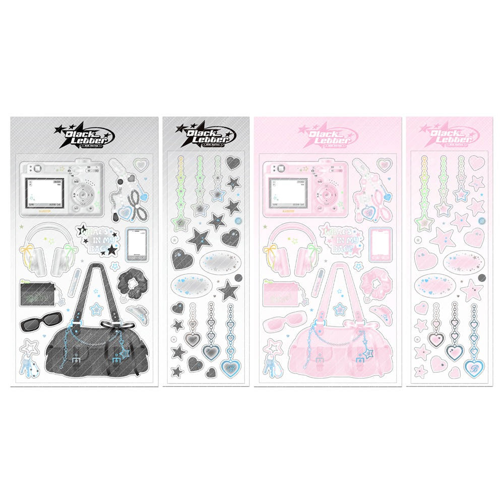 Blackletter - Y2K series matte hologram sticker