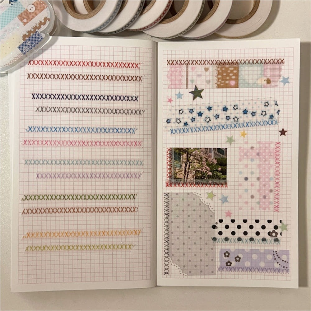 Waytoofetch - Mini stitch mix masking tape