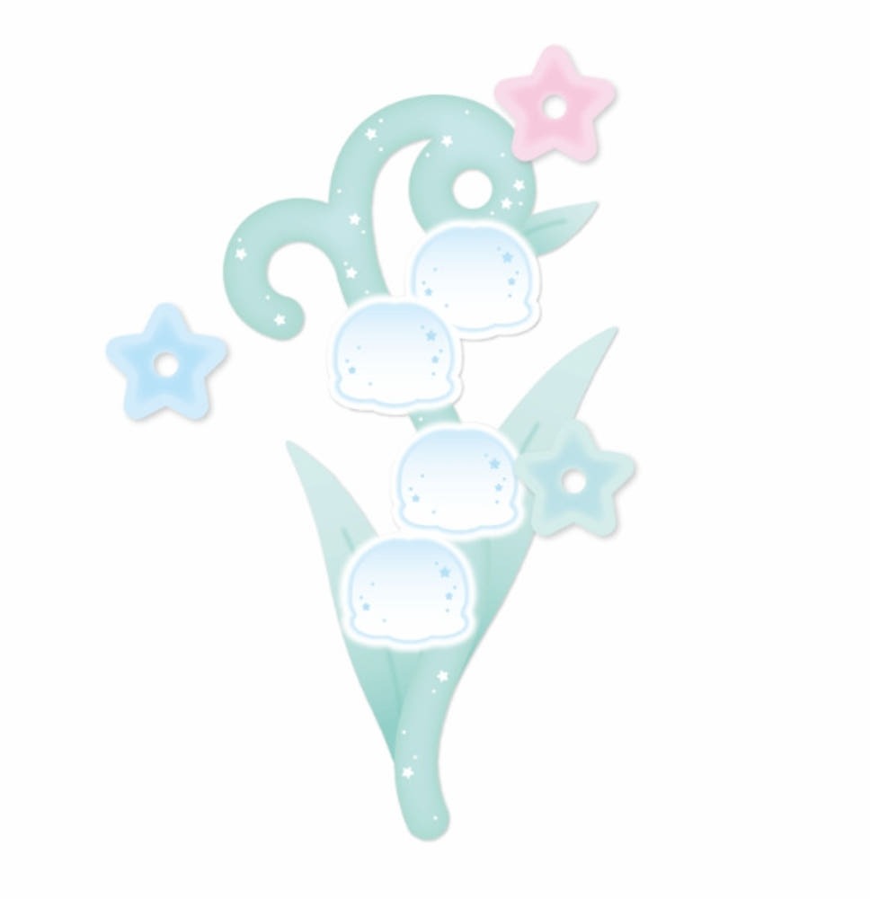Nevertheless - flower keyring