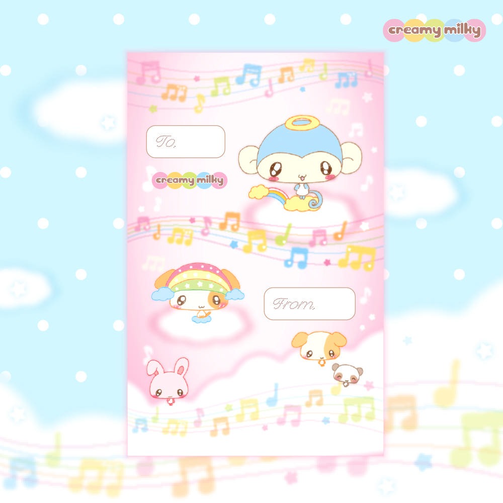 Creamy milky - Random sticker pack