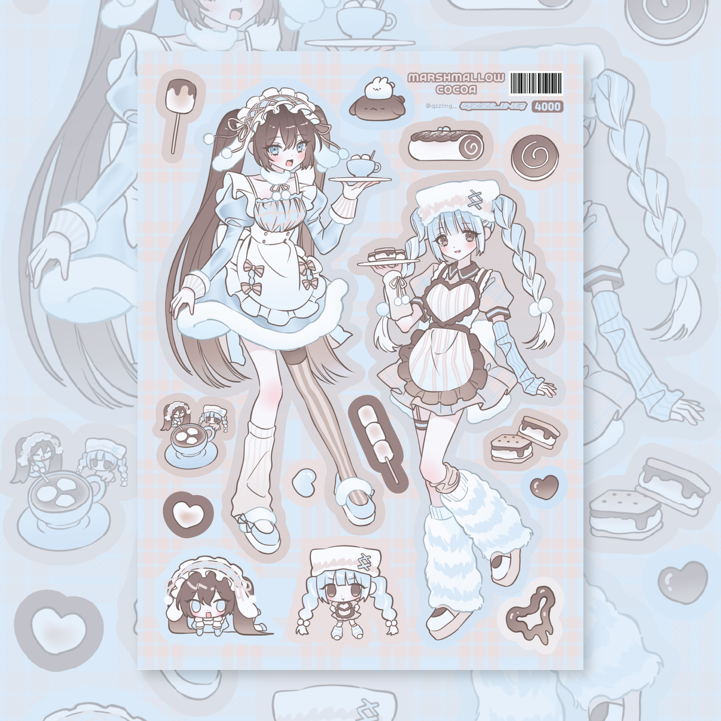 qzzling - Marshmallow cocoa sticker