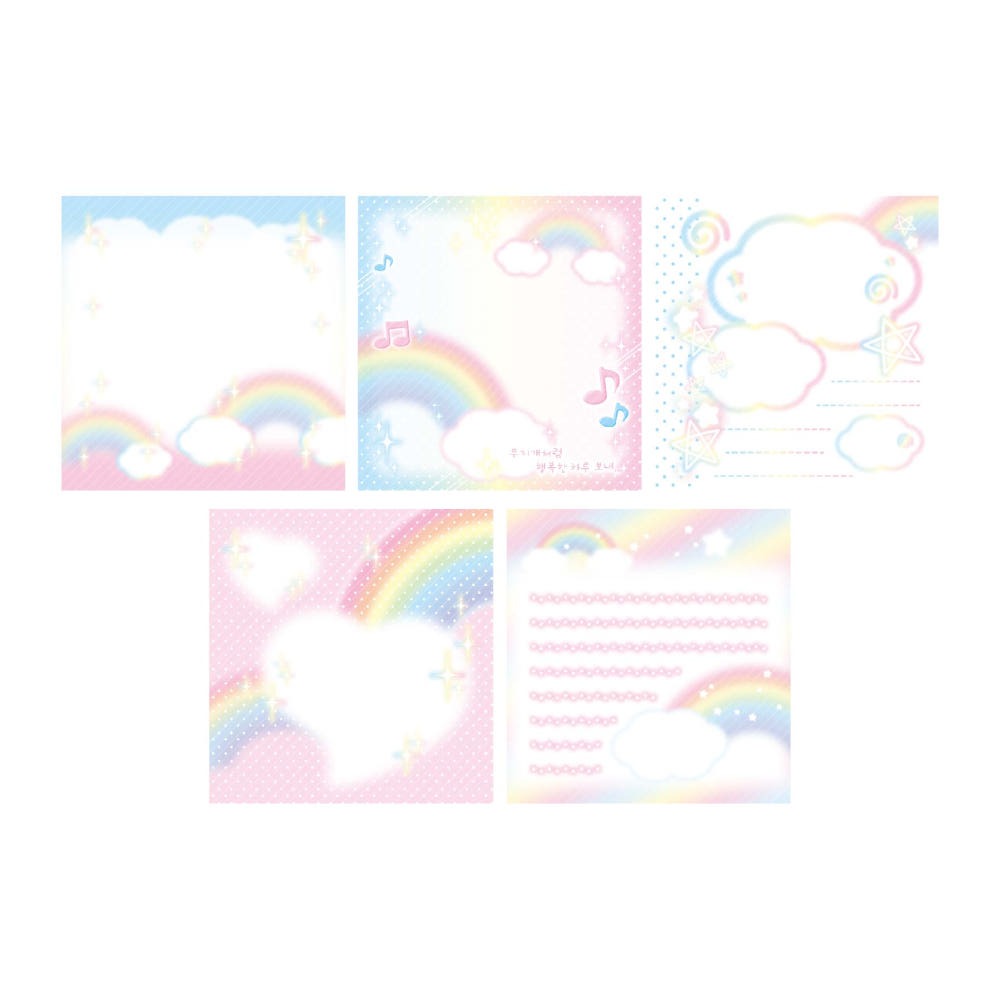 nevertheless - rainbow memo sheet sticker
