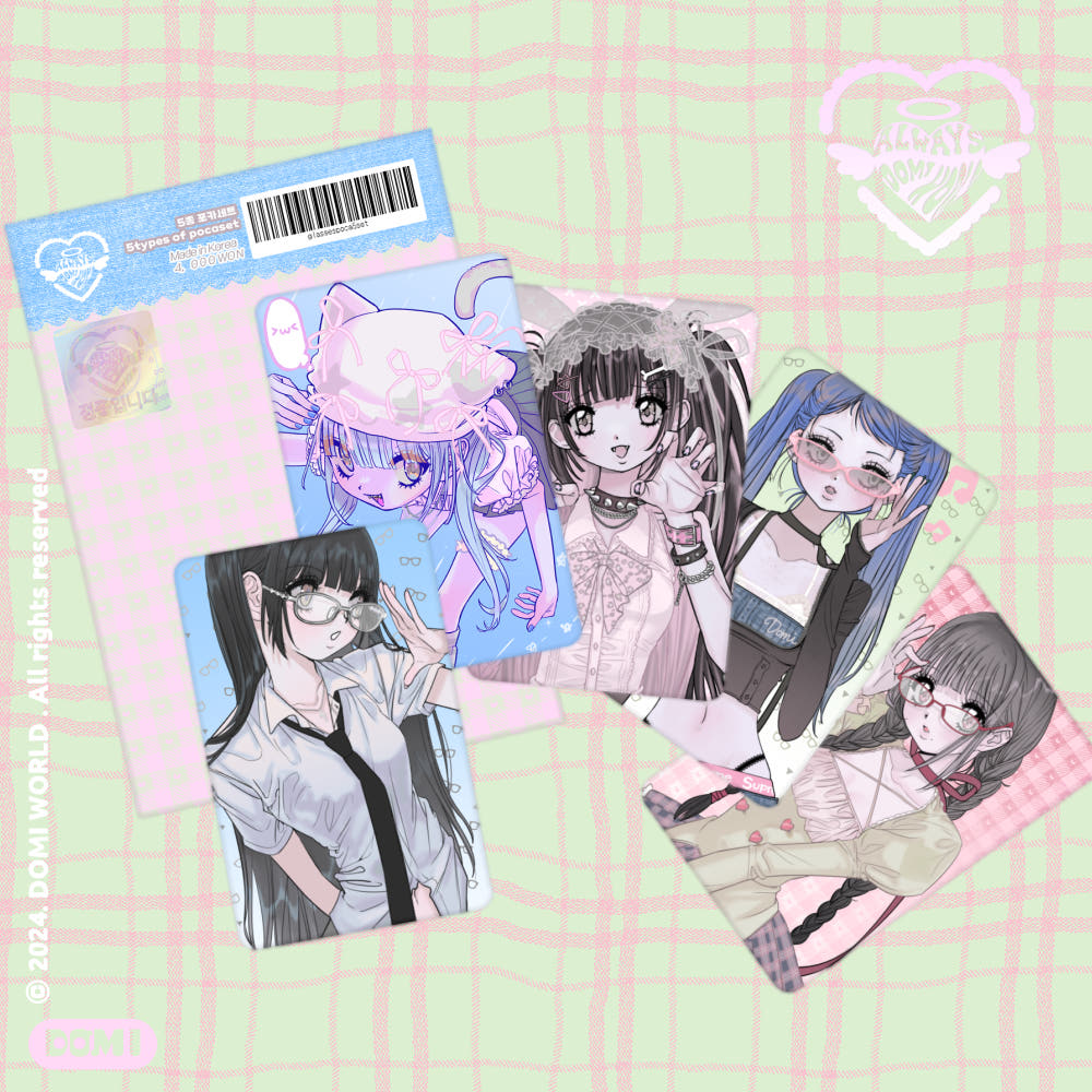 Domi world - 5 pcs photocard set
