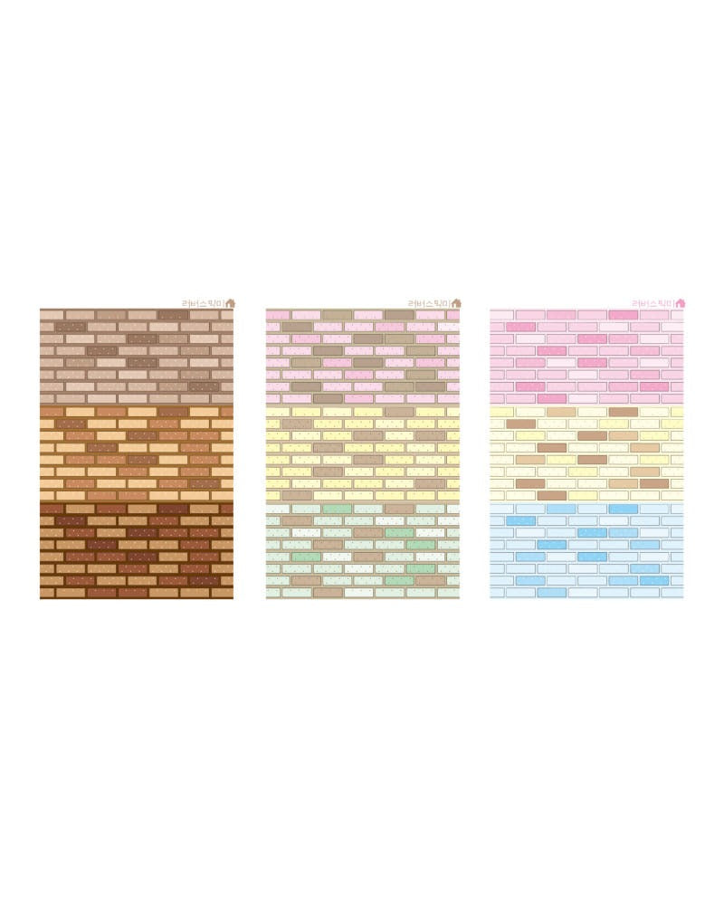 loverspickme - brick wall memo sheet sticker