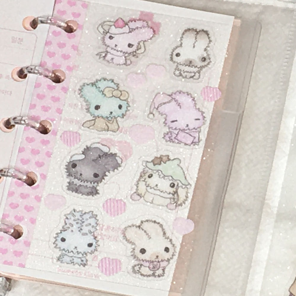 yaongpeace - fluffy bunny sticker