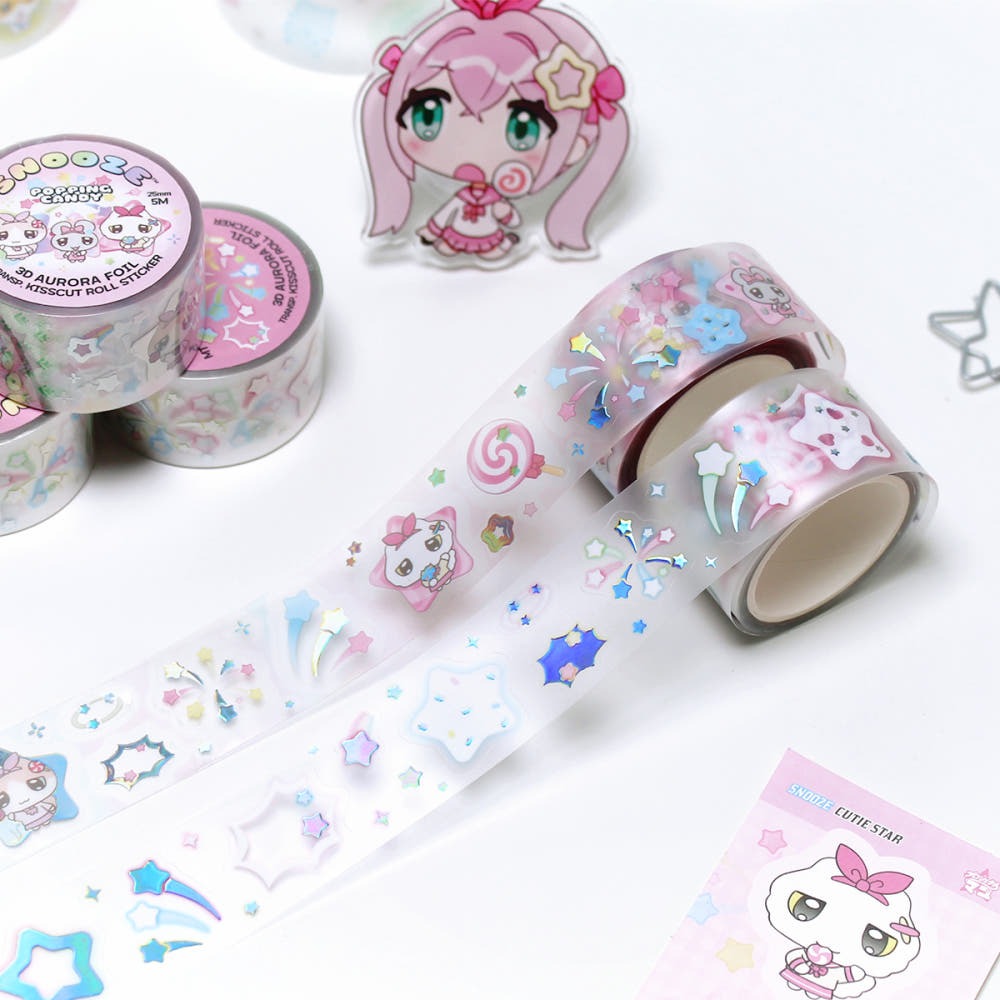 snooze kittens - popping candy kisscut tape