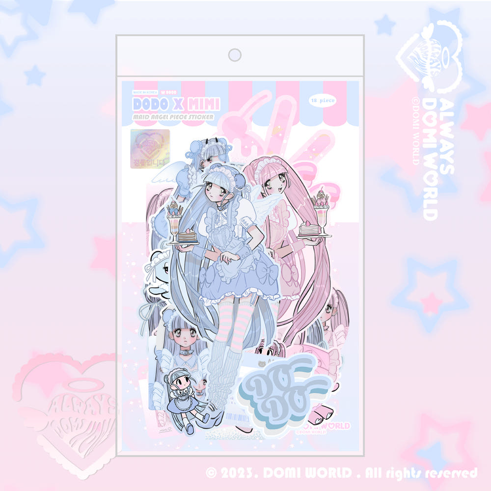 Domi world - Dodomimi ribbon die cut sticker