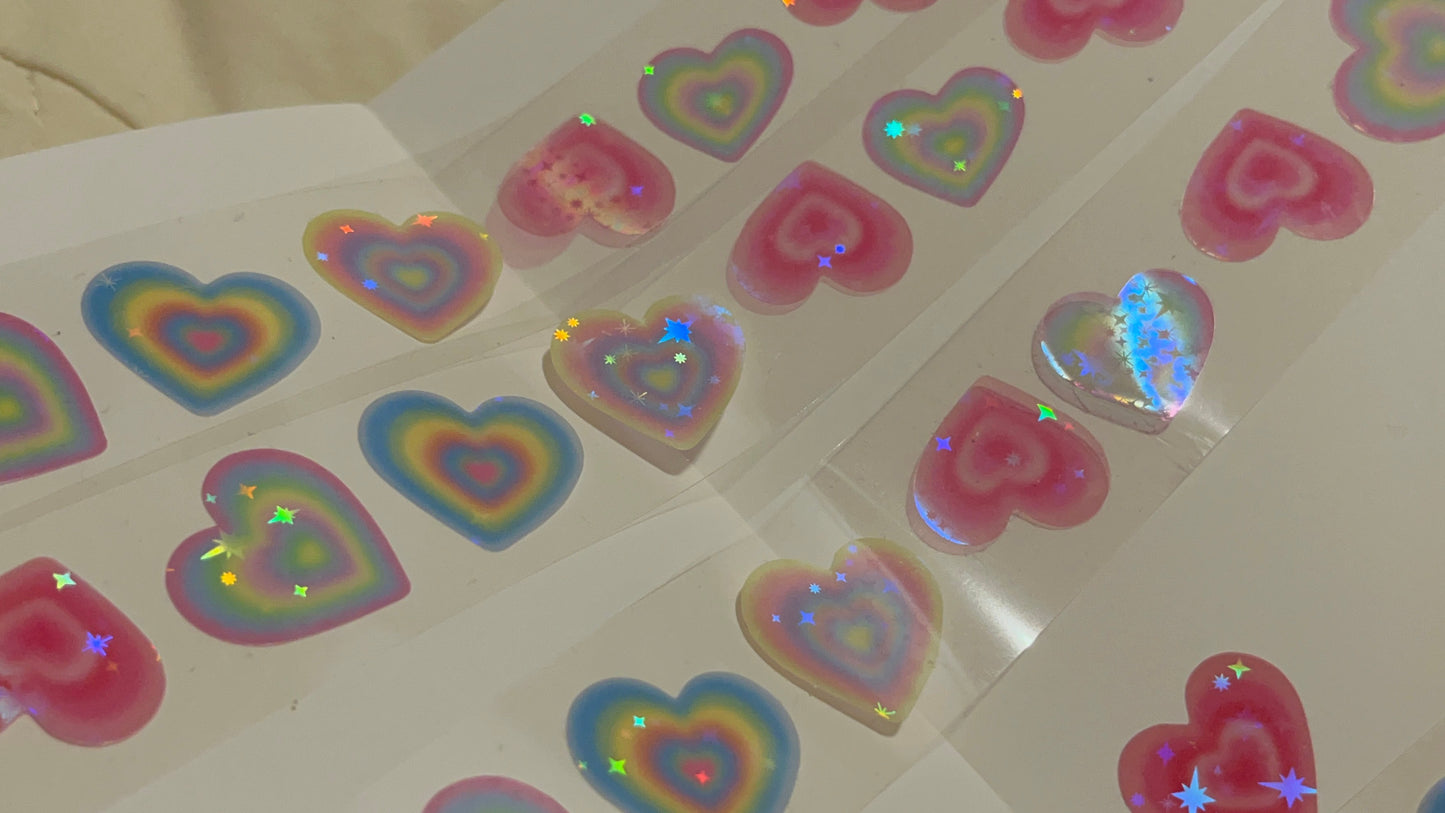 ♡ Hoonzzi - Powerpuff Blurry Heart Kiss Cut