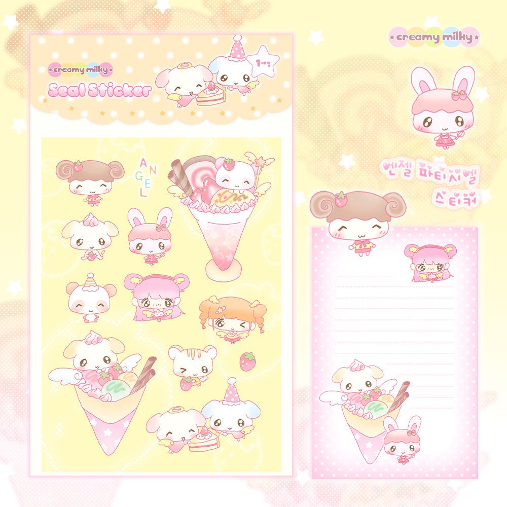 creamy milky - angel patissier sticker