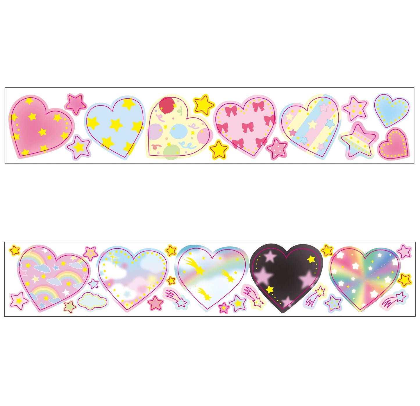 ♡ Hoonzzi - Pattern Heart Foil Kiss Cut