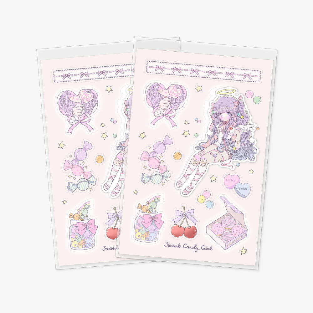 ugly cute - Sweet candy girl sticker