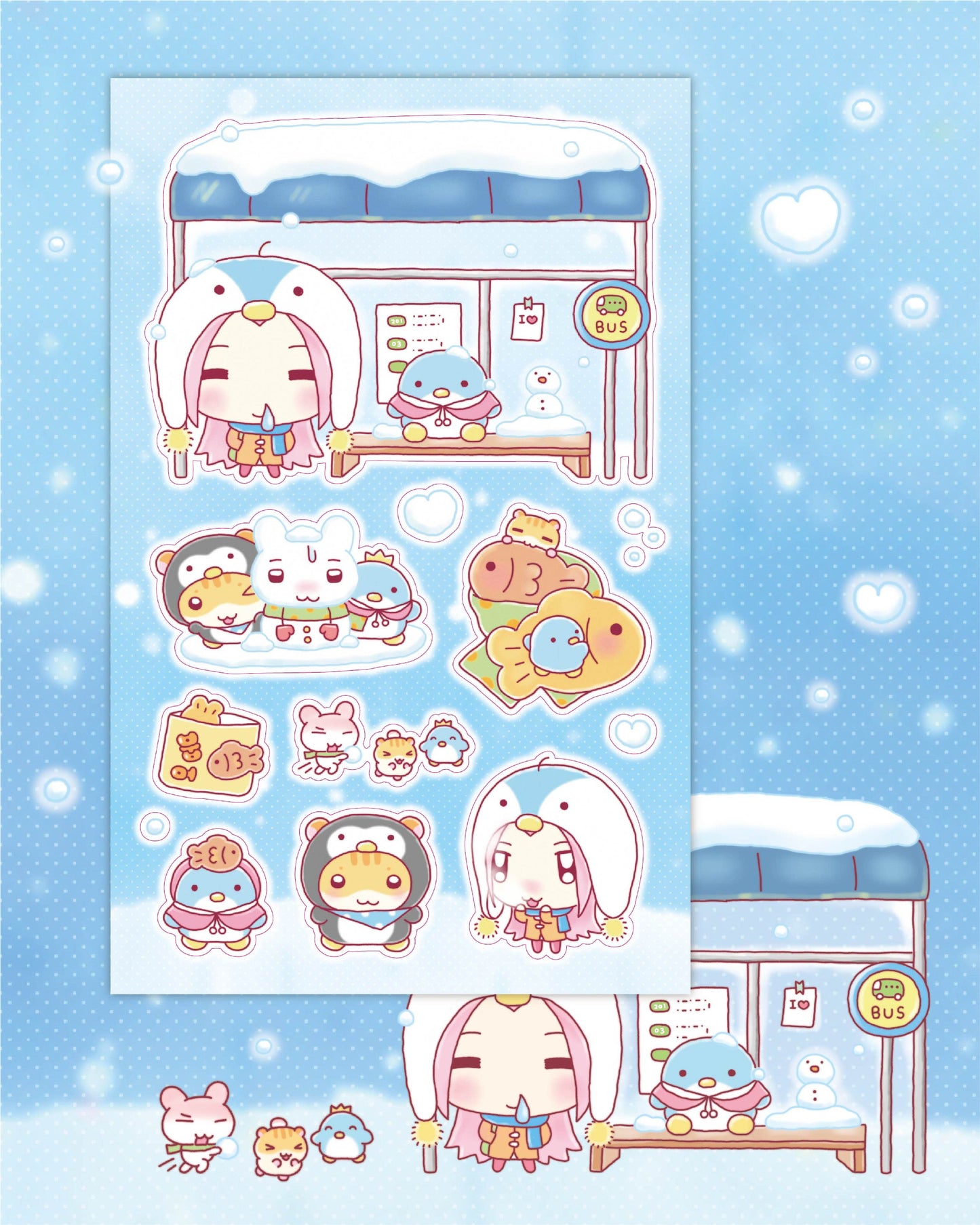 jhove studio - winter day sticker