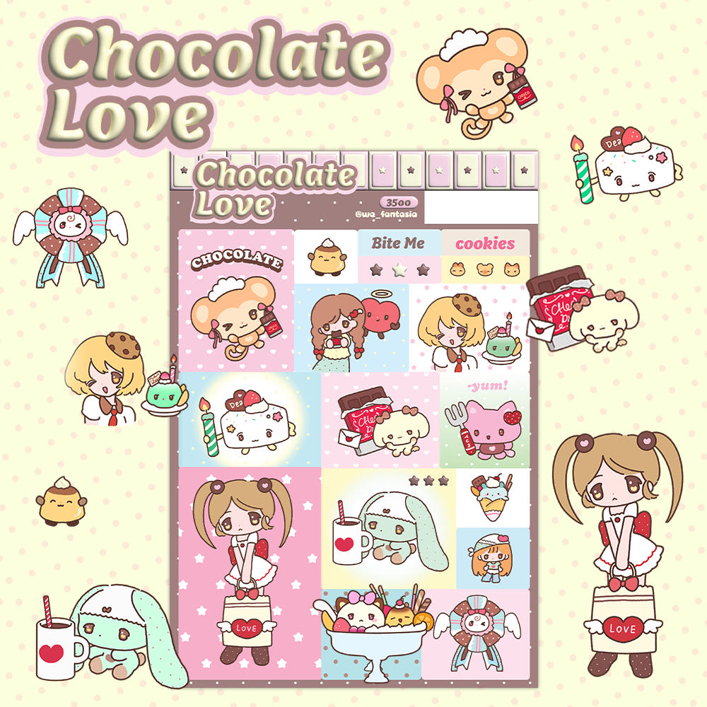 fantasia - chocolate love sticker