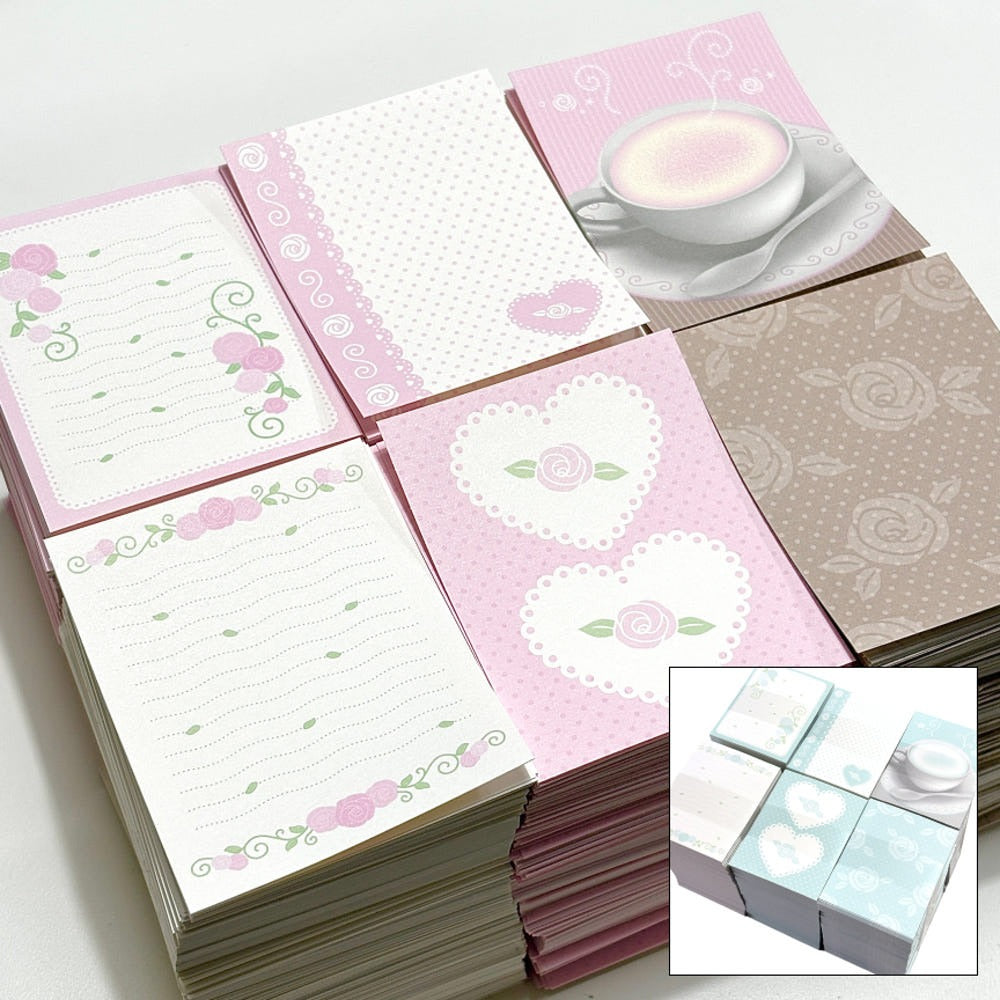 Blackletter - rose garden memo sheet sticker
