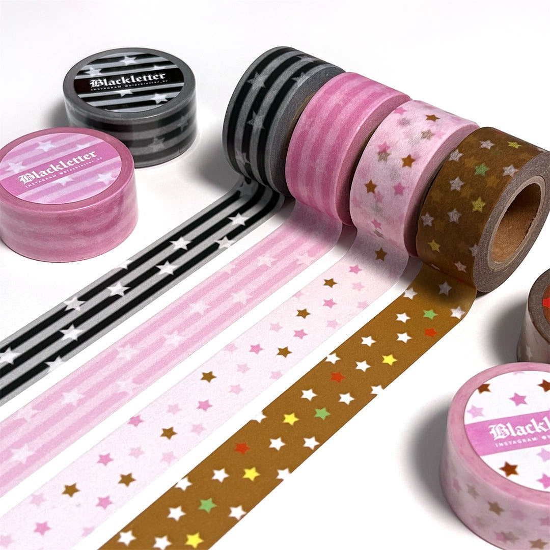 Blackletter - big stripe star masking tape