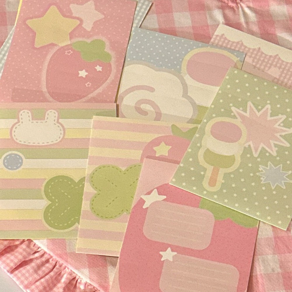 yaongpeace - pastel memo sheet sticker