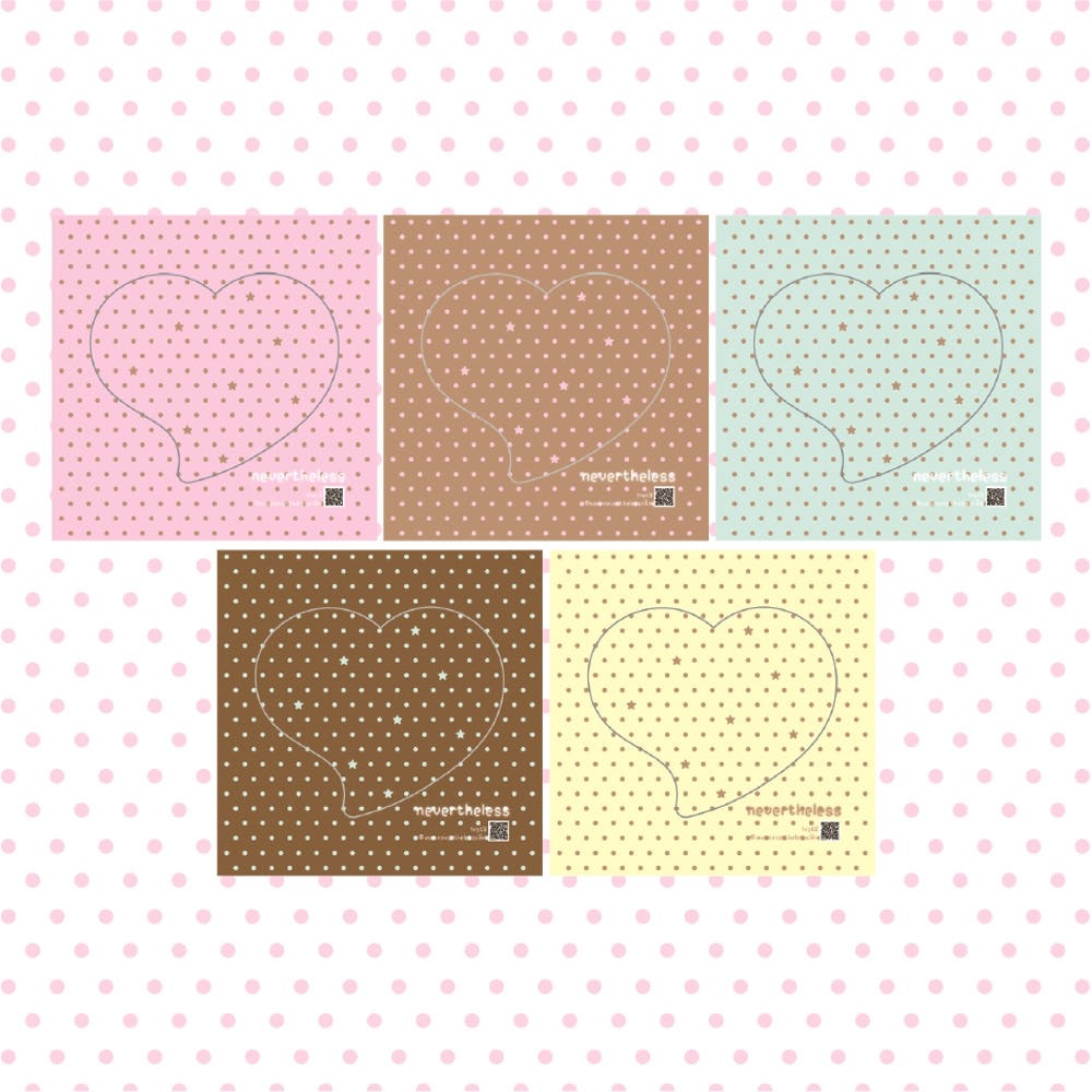 nevertheless - heart memo sheet sticker